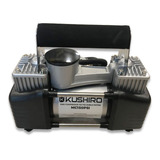 Compresor De Aire Mini A Batería Portátil Kushiro Mc150psi Plateado/negro