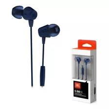 Auriculares In-ear Jbl C50hi Manos Libres Jack 3.5mm Azules