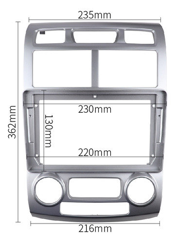 Radio De Coche Fascia De 2 Din Para Kia Sportage 05-10 Dvd S Foto 3