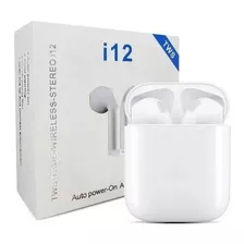 Auriculares Bluetooth Estéreo Inalámbricos Tws I12 Color Blanco