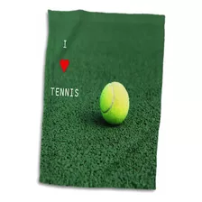 3d Rose I Love Tennis Twl502121 Toalla, 15 X 22