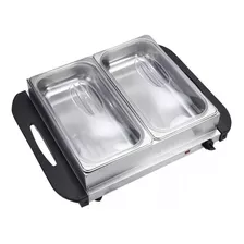 Buffetera Eléctrica 2 Bandejas Chafing Dish - 2 X 2,5 Lts.