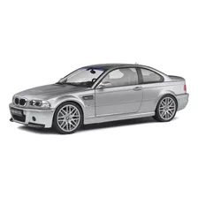 Bmw E46 Csl Coupé 2003 1:18 Solido Prata