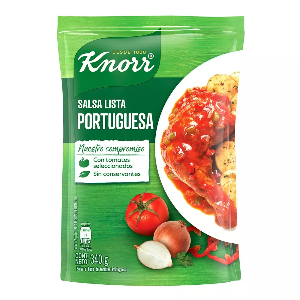 Salsa Lista Knorr Portuguesa En Doy Pack 340 g