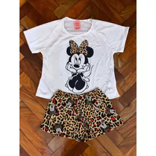 Pijama Tematico / Remera Y Short Con Volado / Varios Modelos