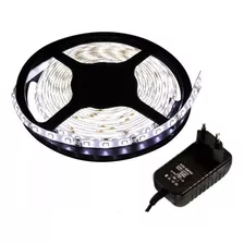 Fita Super Led 3528 Branco Frio 300 Leds 5m + Fonte