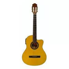 Guitarra Clásica La Sevillana Ul-5ceq Para Diestros Semi Mate