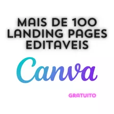 Pack Mais De 100 Landing Pages Canva Lucrativas