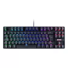 Teclado Gamer Pcyes Mecânico Tkl Neron Led Rgb - Pnohbwrgb