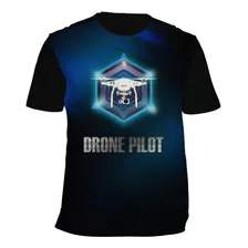 Camiseta Drone Pilot Rpa Ref 4502 Estampa Total