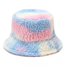  Gorro De Pescador De Lana Tie-dye, Estilo Osito, Invierno