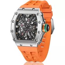 Reloj De Cuarzo Pagani Para Hombre, Color Naranja, Diseño A,