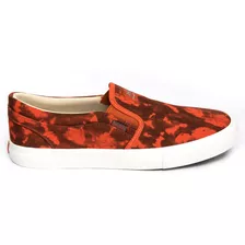 Zapatilla Gangsta Slip On Red Tie Dye