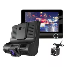 Câmera De Ré + Frontal Veicular Carro Microfone Dvr Dashcam 