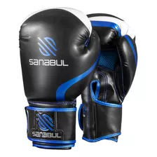 Guantes De Boxeo Sanabul 10 Oz Black/metallic Blue