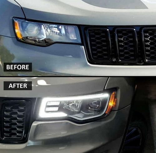 Faros Led Jeep Gran Cherokee Proyector 2017 2018 A 2019 Foto 8