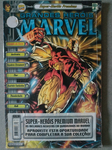 Hq Super Heróis Premium Marvel Novo Lacrado Frete R$15