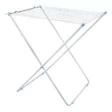 Tendedero De Pie Plegable Extensible Acero C/alas 6,4 Blanco