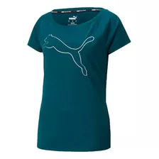 Remera Puma Running Mujer Jersey Cat Vde Osc Cli