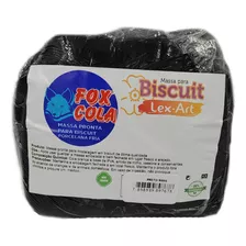 Massa Para Biscuit Preto Fox Porcelana Fria (900 G)
