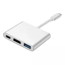 Cabo Adap Usb 3.1 Tipo C Thunderbolt 3.0 X Hdmi Usb 3 Tipo C