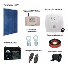 Kit Solar Impulsor Ecr18i Perimetral 4julio Funciona 24horas