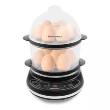 Elite Egg Cooker Egc314cb - 6 Programas, 2 Niveles, 0.41 L