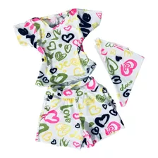 Conjunto Infantil Menina Modinha Blusuinha Short Bandana 2 4