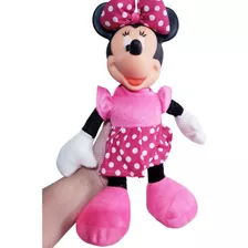 Bonecas Minnie Vestido Vermelho Com Bolinha Para Brincar 