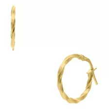 Arracadas Bizzarro Oro Amarillo Espiral Chica 14k-or41814y