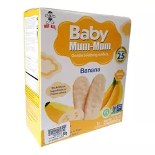 Baby Mum Mum 24 Pz Galleta De Arroz Sabor Plátano 50 Gr