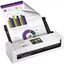 Scanner Portátil Brother Ads-1700w Colorido Duplex Touch 