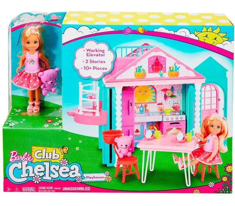 Barbie Chelsea Muñeca Casa Con Ascensor +10 Accesorios 