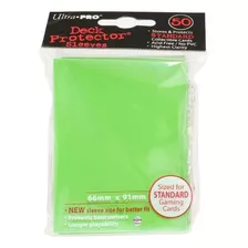 Protector Para Cartas -ultrapro 50 Protectores Verde Claro