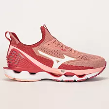 Tênis Mizuno Wave Endeavor Color Rosa/branco - Adulto 36 Br