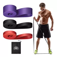 Kit 3 Super Band Elástico Borracha Crossfit Extra Forte S03l