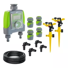 Kit De Riego Automatico Aspersion Cesped Hasta 640 Mt2