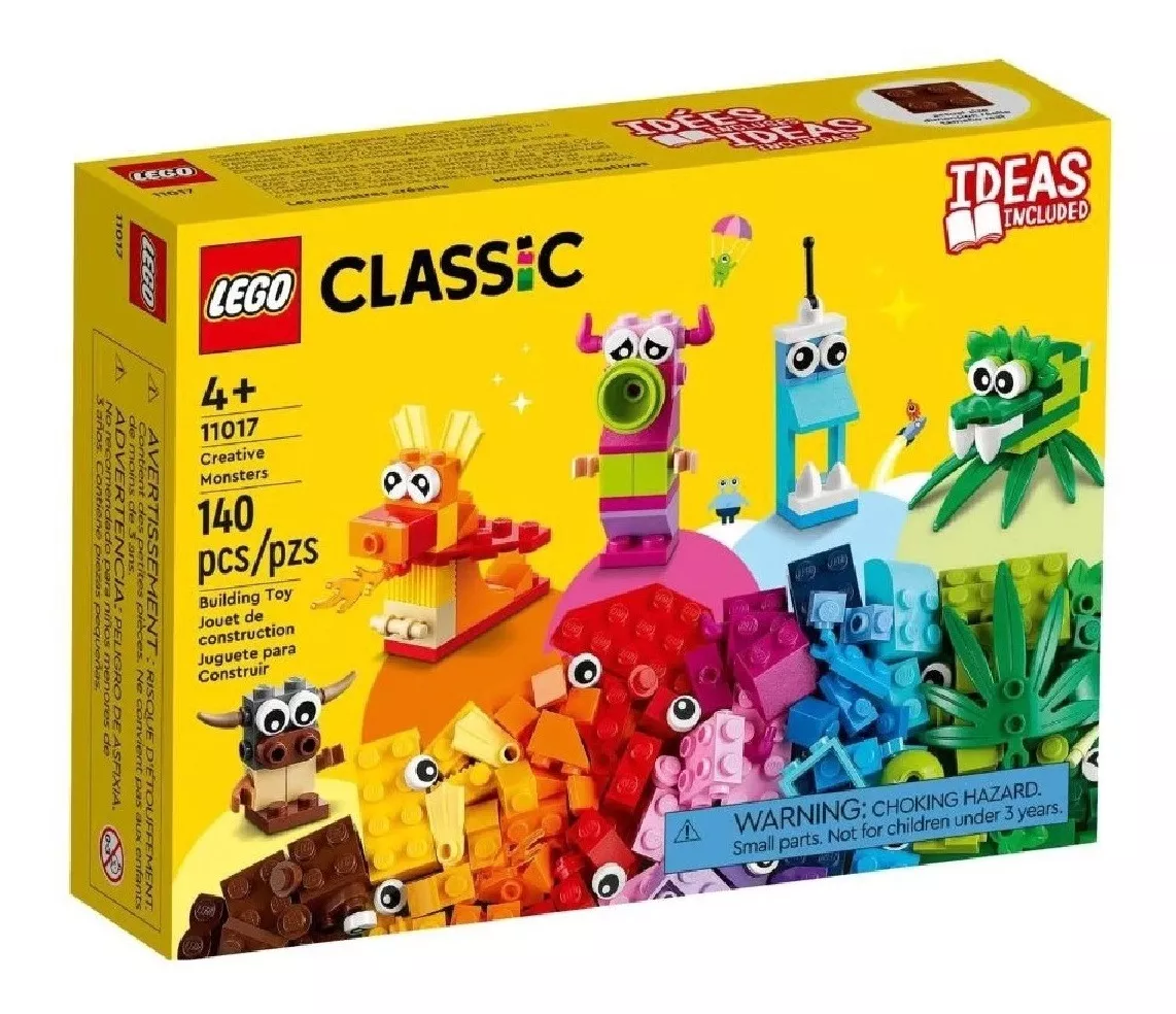 Brinquedo 11017 Lego Classic Monstros Criativos 140 Pcs