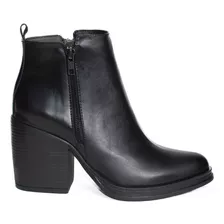 Botas Botinetas De Mujer Cuero Vacuno Taco Alto Fiori Romina