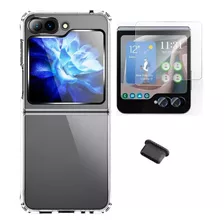 Capa Case + Plc Painel Traseiro + Plug Para Galaxy Z Flip 5