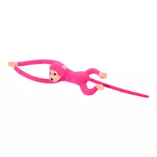 Macaco Pelúcia Pendurar Calda 60cm Braços Longo Rosa Criança