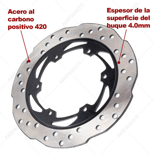 Disco De Freno Trasero Bajaj Pulsar 200ns Rs200 As200 Foto 7