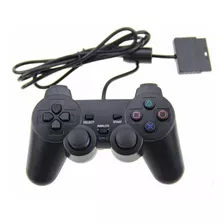 1 Controle Playstation 2 Com Fio Vibracao Jp359