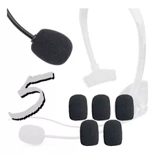 Kit 5 Espuma Para Microfone De Lapela Headset 3cm Anti Puff 