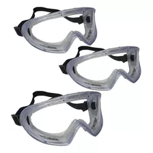6 Óculos Epi Ampla Visão Elástico Proteção Segurança Origina