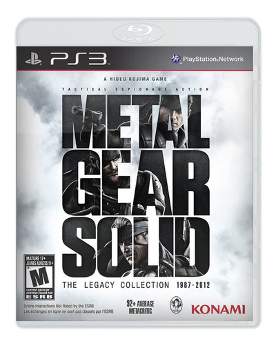Metal Gear Solid: The Legacy Collection Standard Edition Konami Ps3 Físico
