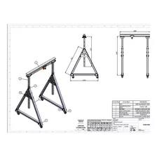 Projeto De Pórtico Rolante Ajustável 500kg