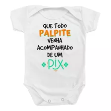 Body Roupa De Bebê Divertido P I X Palpite Menino Menina