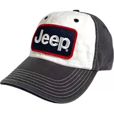 Gorra Jeep Premium Con Parche Bordado, Sarga China Pesada