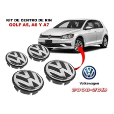 Kit De 4 Centros De Rin Vw Golf A5, A6, A7 2008-2019 65 Mm